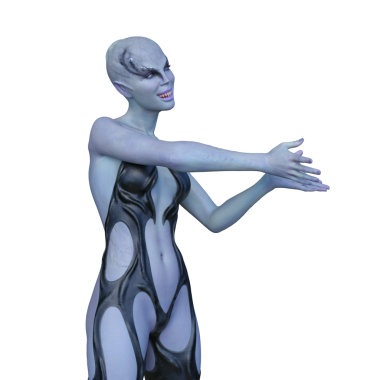 Dişi bir uzaylının 3D görüntüsü