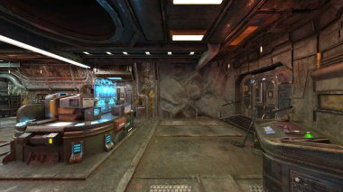 3D rendering of the observation room