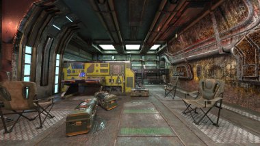 Gözlem odasının 3 boyutlu görüntülemesi