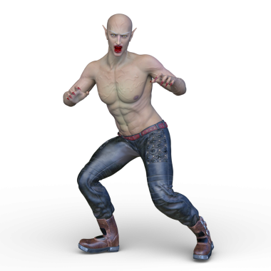 Genç bir iblisin 3 boyutlu canlandırması