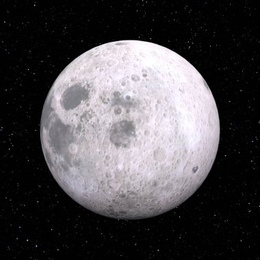 Ay 'ın 3D görüntülemesi