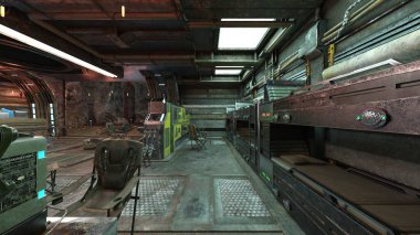 Gözlem odasının 3 boyutlu görüntülemesi