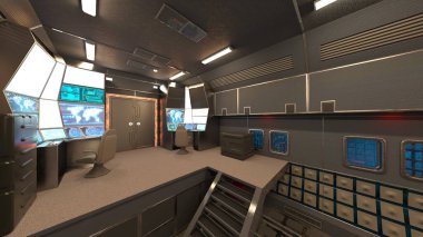 Gözlem odasının 3 boyutlu görüntülemesi