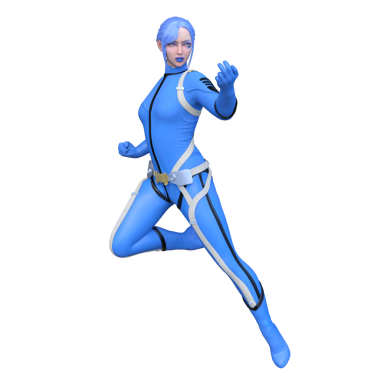 Bir siber kadının 3 boyutlu canlandırması