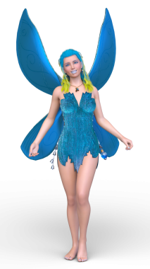 Kelebek perisinin 3 boyutlu canlandırması