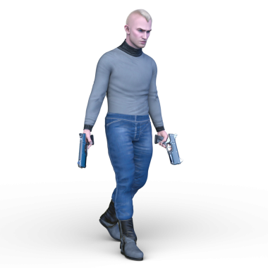 Bir savaşçının 3 boyutlu canlandırması