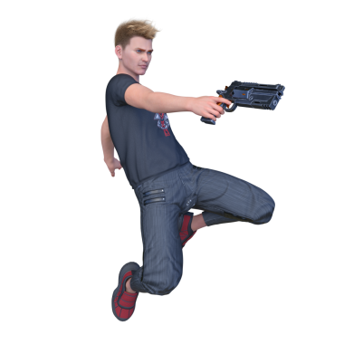 Bir savaşçının 3DCG görüntüleri