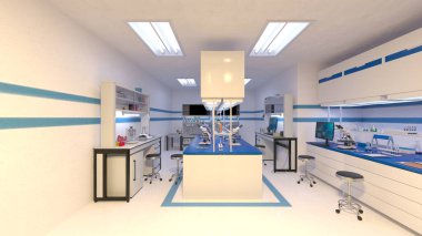 Laboratuvarın 3B görüntülemesi