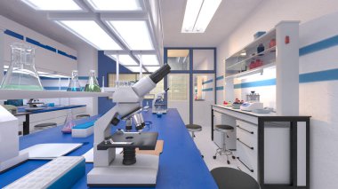 Laboratuvarın 3B görüntülemesi