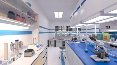 Laboratuvarın 3B görüntülemesi