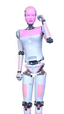 Dişi bir robotun 3D canlandırması