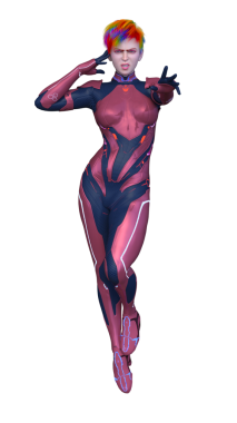 Bir siber kadının 3 boyutlu canlandırması