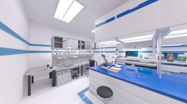 Laboratuvarın 3B görüntülemesi