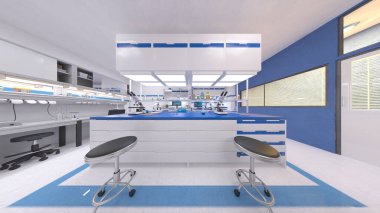 Laboratuvarın 3B görüntülemesi