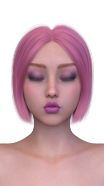 Bir kadının yüzünün 3 boyutlu görüntüsü.