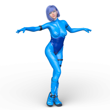 Bir siber kadının 3 boyutlu canlandırması