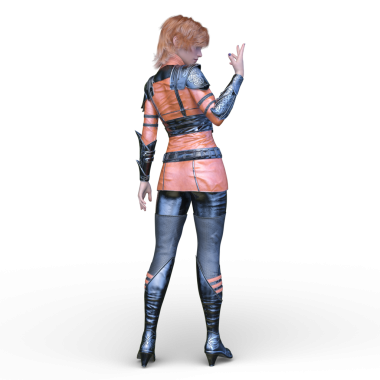 Bir siber kadının 3 boyutlu canlandırması