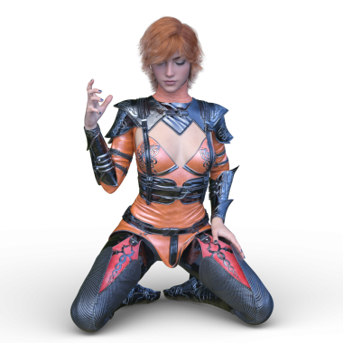 Bir siber kadının 3 boyutlu canlandırması