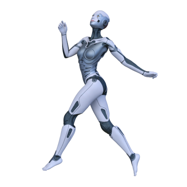 Dişi bir sayborgun 3D canlandırması