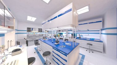 Laboratuvarın 3B görüntülemesi