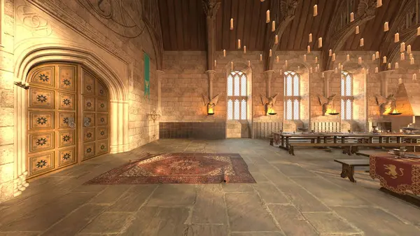 Ziyafet salonunun 3D CG yorumlaması