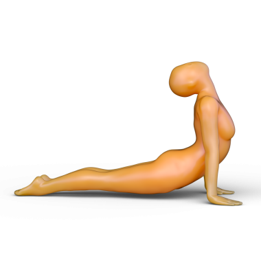 Poz veren bir kadının 3DCG görüntüleri