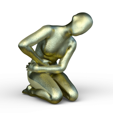 Poz veren bir kadının 3B görüntüsü