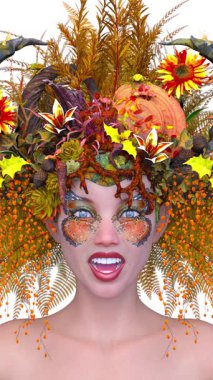 Bir perinin yüzünün Corolla ile 3 boyutlu görüntülenmesi