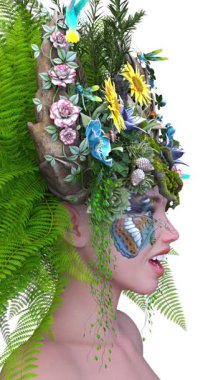 Bir perinin yüzünün Corolla ile 3 boyutlu görüntülenmesi