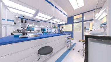 Laboratuvarın 3B görüntülemesi