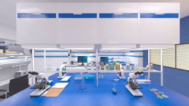 Laboratuvarın 3B görüntülemesi