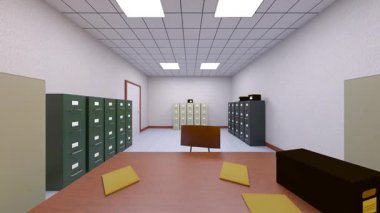 Ofis alanının 3B görüntülemesi