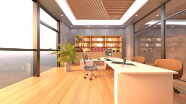 Ofis alanının 3B görüntülemesi