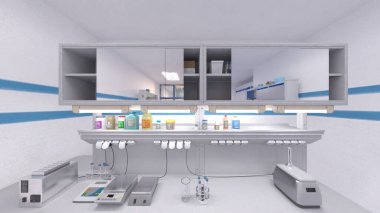 Laboratuvarın 3B görüntülemesi