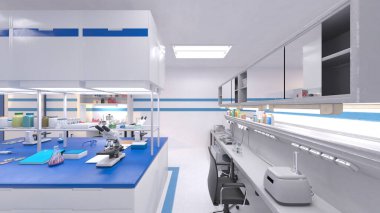 Laboratuvarın 3B görüntülemesi