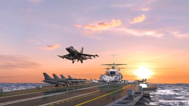 Uçak gemisinin 3D görüntülemesi