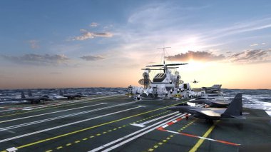 Uçak gemisinin 3D görüntülemesi