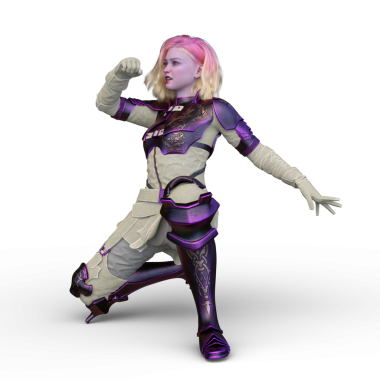 Bir siber kadının 3 boyutlu canlandırması