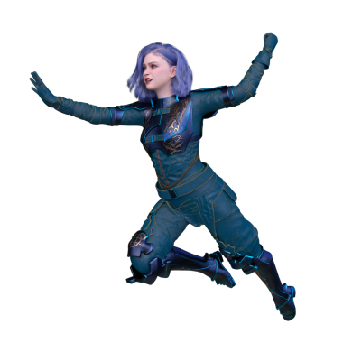 Bir siber kadının 3 boyutlu canlandırması