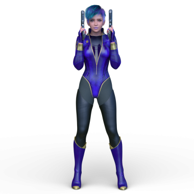 Bir siber kadının 3 boyutlu canlandırması