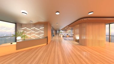 Ofis alanının 3B görüntülemesi