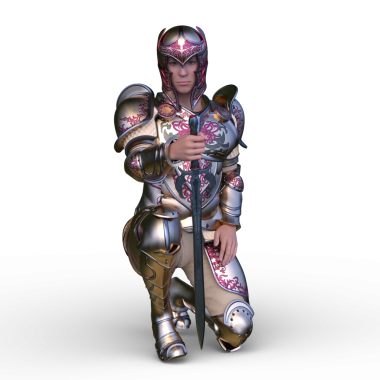 Bir şövalyenin 3 boyutlu canlandırması