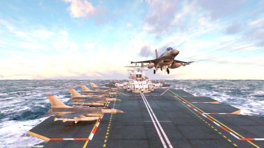 Uçak gemisinin 3D görüntülemesi