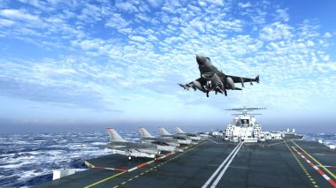 Uçak gemisinin 3D görüntülemesi