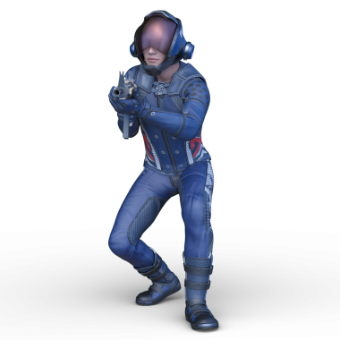 Bir siber savaşçının 3 boyutlu canlandırması