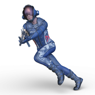 Bir siber savaşçının 3 boyutlu canlandırması