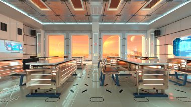 Gezegen keşif üssünün 3D görüntülemesi