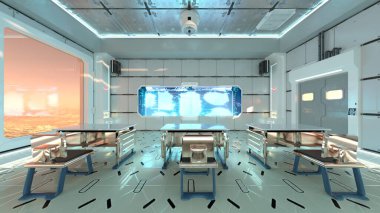 Gezegen keşif üssünün 3D görüntülemesi