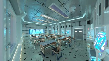 Gezegen keşif üssünün 3D görüntülemesi