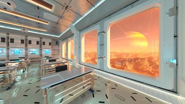 Gezegen keşif üssünün 3D görüntülemesi